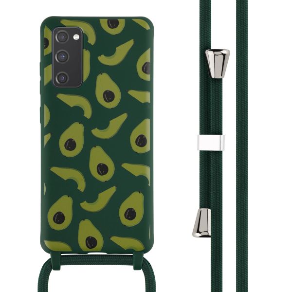 imoshion Silikonhülle design mit Band für das Samsung Galaxy S20 FE - Avocado Green