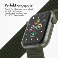 imoshion Nylonarmband für das  Apple Watch Series 1 t/m 9 / SE (38/40/41 mm) | Series 10 / 11 (42 mm) - Army Green