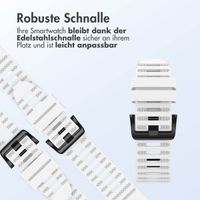 imoshion QuickFit® Silikonarmband Stripe für die Garmin Watch | 22 mm Anschluss - Weiß