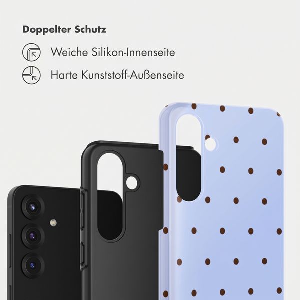 Selencia Vivid Back Cover Samsung Galaxy S25 FE - Happy Dots Digital Sky