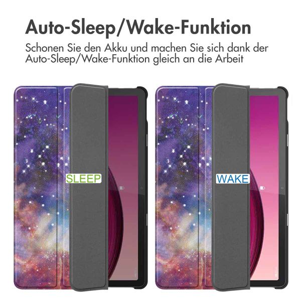 imoshion Design Trifold Klaphülle Lenovo Tab M10 5G - Space