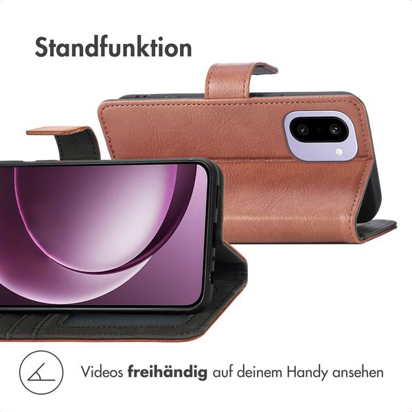 imoshion Luxuriöse Klapphülle OnePlus 15R - Braun