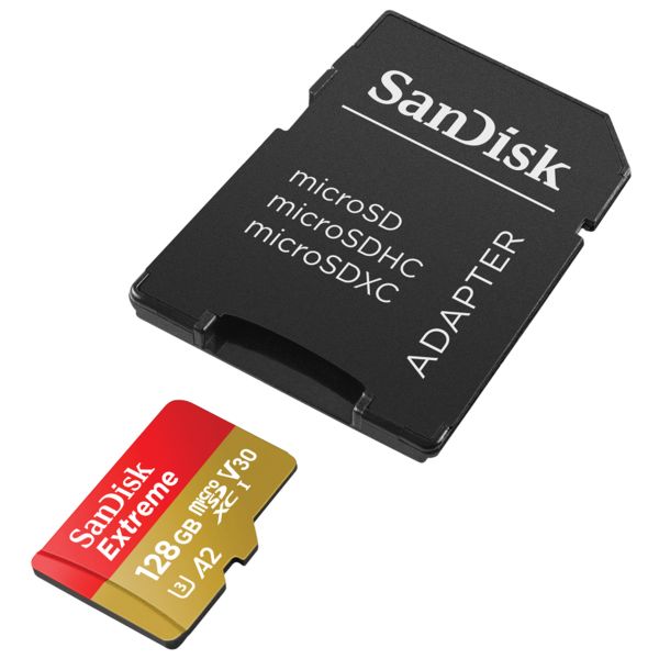 SanDisk microSD Extreme - 128GB - Inklusive RescuePro Deluxe - UHS-I/U3/Full HD/4K UHD