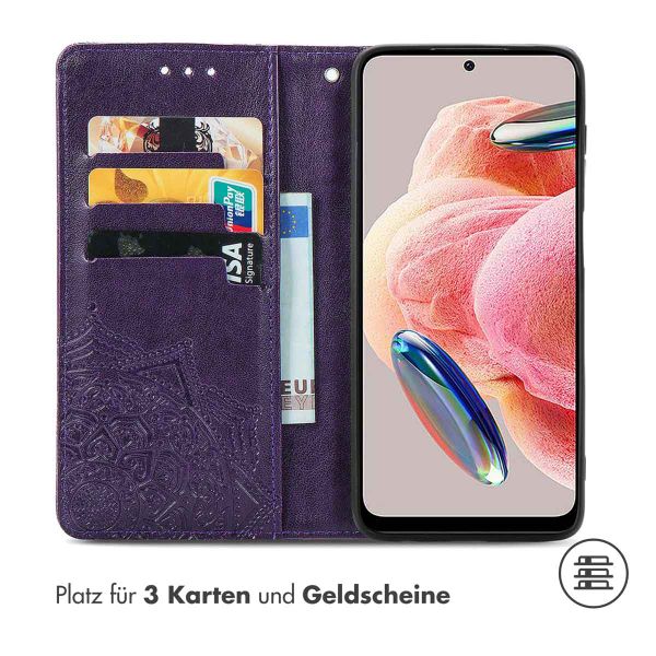 imoshion Mandala Klapphülle Xiaomi Redmi Note 12 (4G) - Violett
