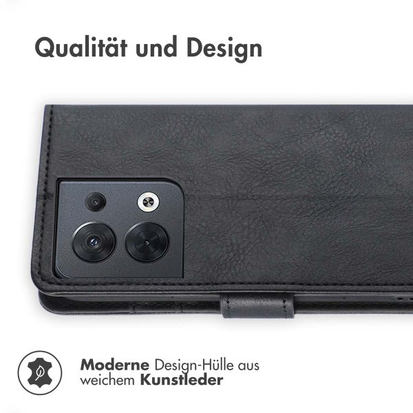 imoshion Luxuriöse Klapphülle für das Oppo Reno 8 5G - Schwarz