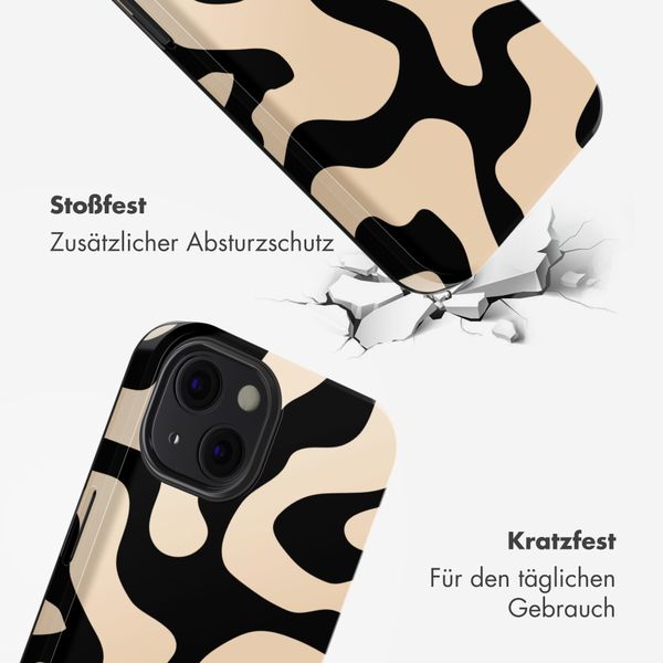 Selencia Vivid Rückabdeckung mit MagSafe Apple iPhone 13 - Art Wave Black