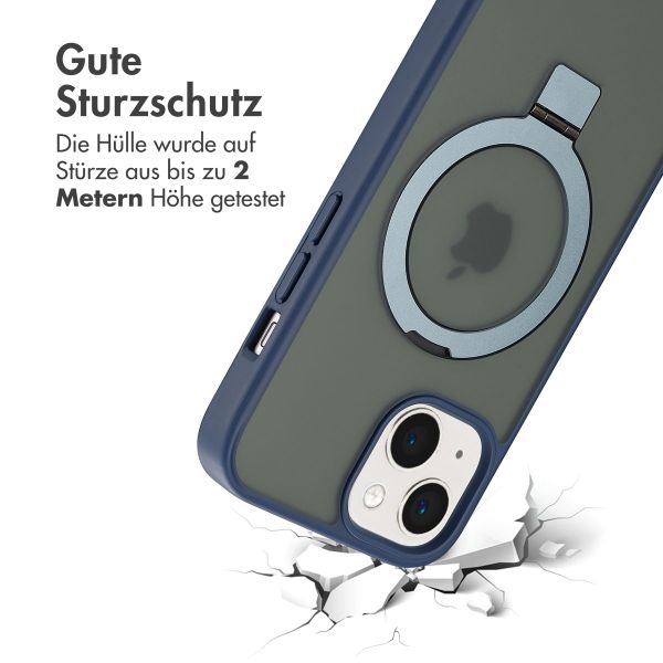 Accezz Ring Stand Backcover mit MagSafe Apple iPhone 15 - Blau