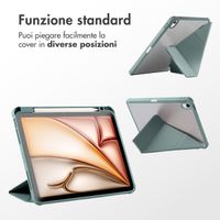 imoshion Origami Klapphülle Apple iPad 11 (2025) 11 Zoll A16 / iPad 10 (2022) 10.9 Zoll - Dunkelgrün