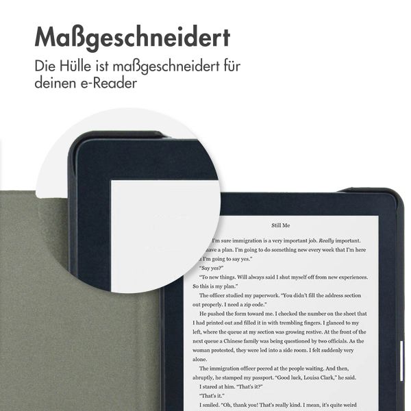 imoshion Canvas Sleepcover Klapphülle für das Kobo Clara HD - Violett