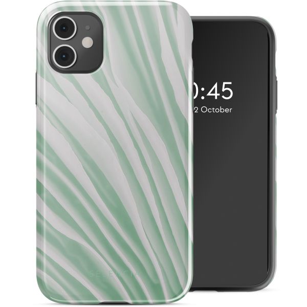 Selencia Vivid Backcover iPhone 11 - Nature Grayed Jade