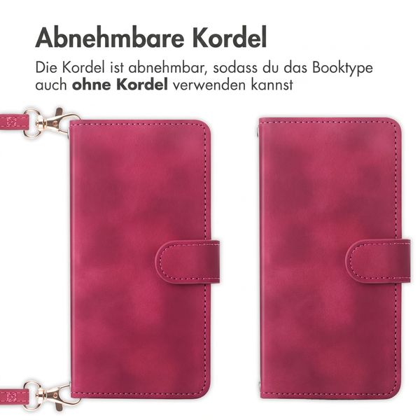 imoshion Klapphülle mit Kordel Motorola Edge 70 Fusion - Rot