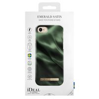 iDeal of Sweden Emerald Satin Fashion Back Case iPhone SE (2022 / 2020) /8/7 / 6(s)