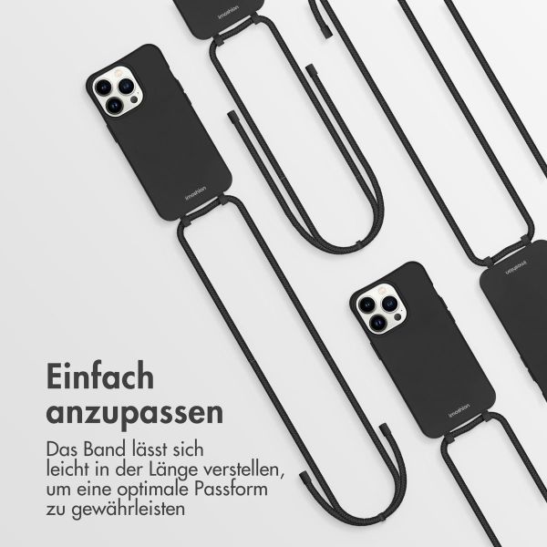 imoshion Color Backcover mit abtrennbarem Band Apple iPhone 13 Pro - Schwarz