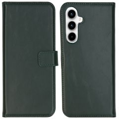 Selencia Echtleder Klapphülle Samsung Galaxy A55 - Grün