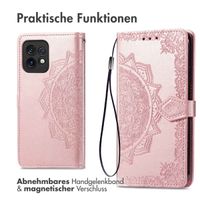 imoshion Mandala Klapphülle für das Motorola Edge 40 Pro - Rose Gold