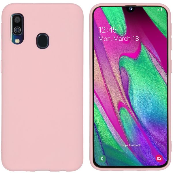 imoshion Color TPU Hülle Rosa für Samsung Galaxy A40