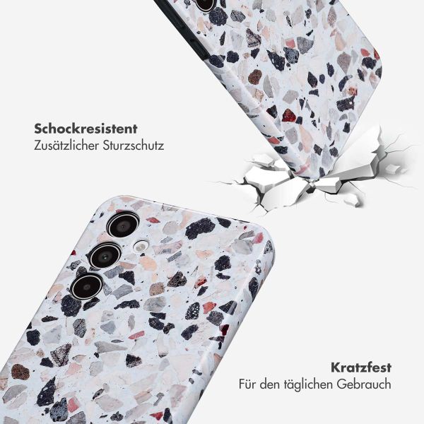 Selencia Vivid Tough Back Cover für das Samsung Galaxy A35 - Chic Terazzo