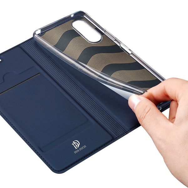 Dux Ducis Slim TPU Klapphülle Dunkelblau für das Sony Xperia 10 II