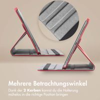 imoshion 360° drehbare Klapphülle Apple iPad 11 (2025) 11 Zoll A16 / iPad 10 (2022) 10.9 Zoll - Dunkelrot