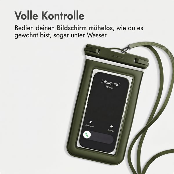 imoshion Floating Waterproof Pouch - Universelle wasserdichte Handyhülle - Dunkelgrün