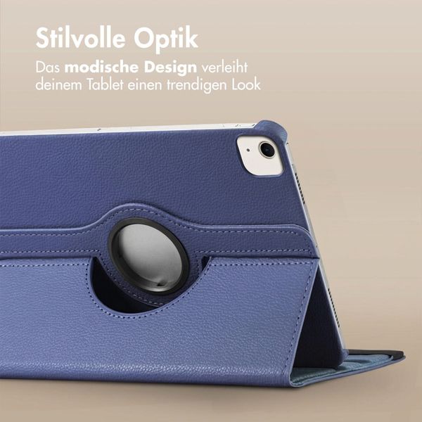 imoshion 360° drehbare Klapphülle Apple iPad Air 13 Zoll (2026) M4 / (2025) M3 / (2024) M2 - Dunkelblau