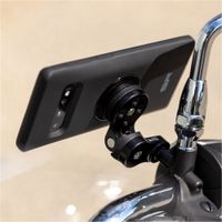 SP Connect Clutch Mount Pro Motorrad-Handyhalterung für SPC+ Hüllen - 360° drehbar - Schwarz