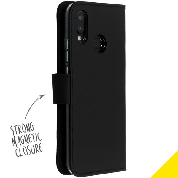 Accezz Wallet TPU Klapphülle Huawei P20 Lite - Schwarz