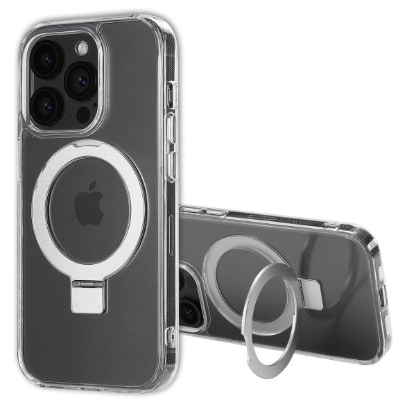 Accezz Ring Stand Backcover mit MagSafe für das iPhone 14 Pro - Transparent