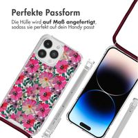 imoshion Design Hülle mit Band Apple iPhone 14 Pro Max - Flower Water