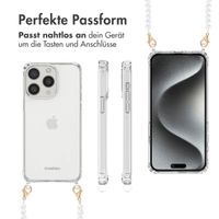 imoshion Backcover mit Handyketten Apple iPhone 15 Pro - Perlen