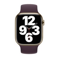 Apple Silikon Solo Loop für das  Apple Watch | 38/40/41/42 mm - Größe 3 - Dark Cherry