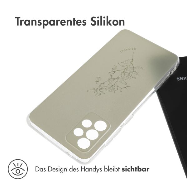 imoshion Design Hülle Samsung Galaxy A52(s) (5G/4G) - Floral Green