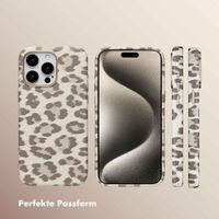 Selencia Sabi Backcover Leopardenmuster mit MagSafe Apple iPhone 15 Pro Max - Soft Ivory