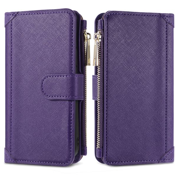 imoshion Luxuriöse Portemonnaie-Klapphülle Samsung Galaxy S21 - Violett