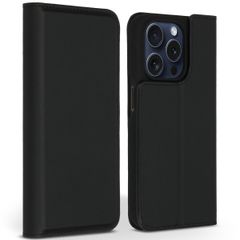 Accezz Premium Leather Slim Klapphülle Apple iPhone 15 Pro - Schwarz