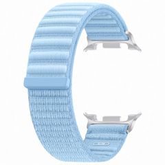 Samsung Original Fabric Armband f&uuml;r  Samsung Galaxy Watch 9 (40/44mm) / Watch 8 (40/44mm) / Classic (46mm) - Gr&ouml;&szlig;e S/M - Blau