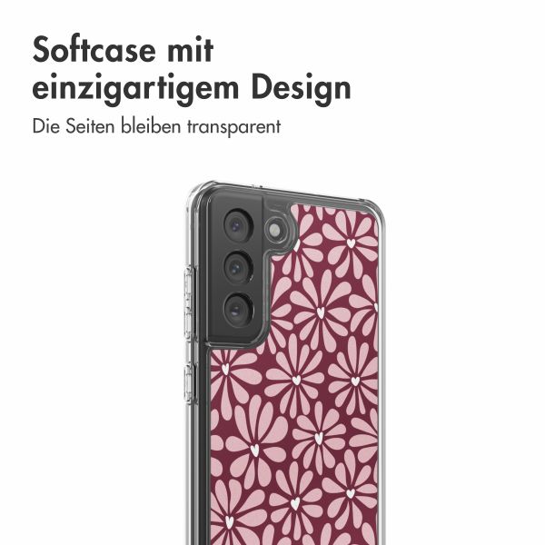 imoshion Design Hülle Samsung Galaxy S21 FE - Bloom Love Blush
