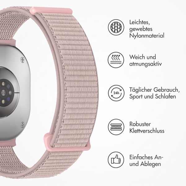 imoshion Nylonarmband für Samsung Galaxy Watch 9 (40/44mm) / Watch 8 (40/44mm) / Classic (46mm) - Light Pink