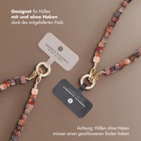 Selencia Handgelenkband mit Natursteinen - Earth Tones