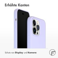 Accezz Liquid Silikoncase für das Apple iPhone 14 Pro Max - Violett