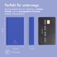 imoshion Ultra Series Powerbank 10.000 mAh - Kobaltblau
