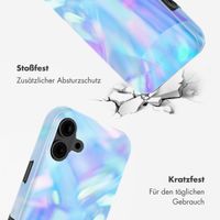 Selencia Vivid Tough Back Cover mit MagSafe für das iPhone 16 - Holographic Blue Dream