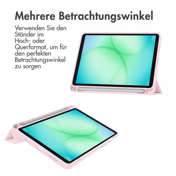 imoshion Trifold Hardcase Klapphülle Samsung Galaxy Tab A11 Plus - Rosa