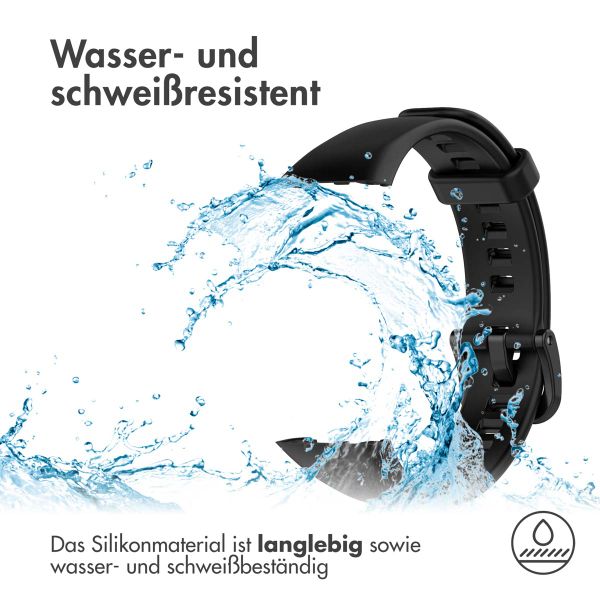 imoshion Silikonband für das Huawei Band 6 / Honor Band 6 - Schwarz