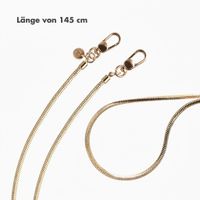 Selencia Sleek Chain-Handykette (extra lang 145 cm) - Gold