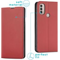 imoshion Slim Folio Klapphülle für das Motorola Moto E30 / E40 - Rot