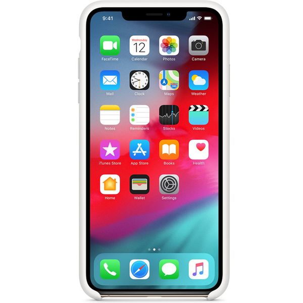 Apple Silikoncase Weiß für das iPhone Xs Max