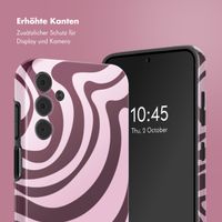 Selencia Vivid Back Cover Samsung Galaxy A15 (5G) - Wavy Swirl Pink Plum