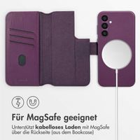 Accezz 2-in-1 Klapphülle aus Leder mit MagSafe Samsung Galaxy S24 Plus - Heath Purple