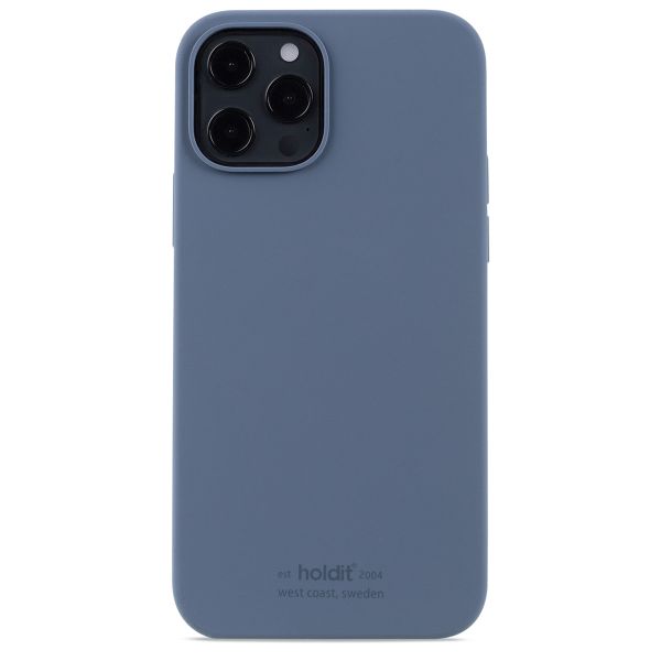 Holdit Silicone Case für das iPhone 12 (Pro) - Pacific Blue